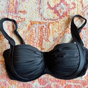 Seafolly Black Swim Bra Full Coverage